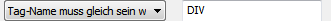 1. Filtern per  Tag Name