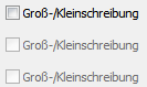 3. Vergleich mit Groß/ Kleinschreibung
