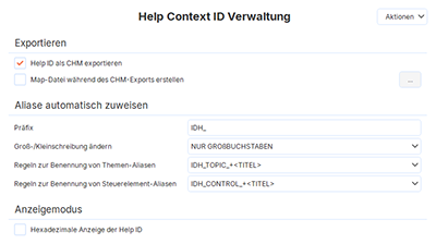 Kontextsensitive Hilfe Kontextsensitive Hilfe