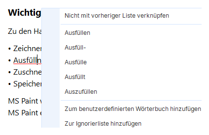 Rechtschreibprüfung Rechtschreibprüfung