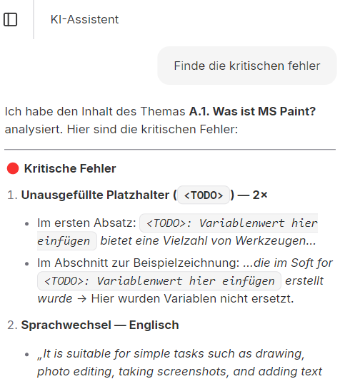 KI-Assistent KI-Assistent
