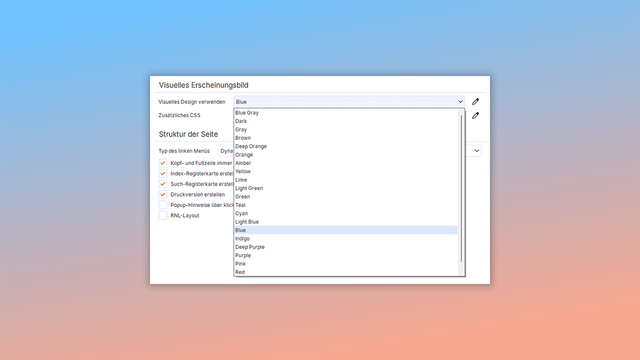 Verwendung von Themes zur Gestaltung der Benutzerdokumentation