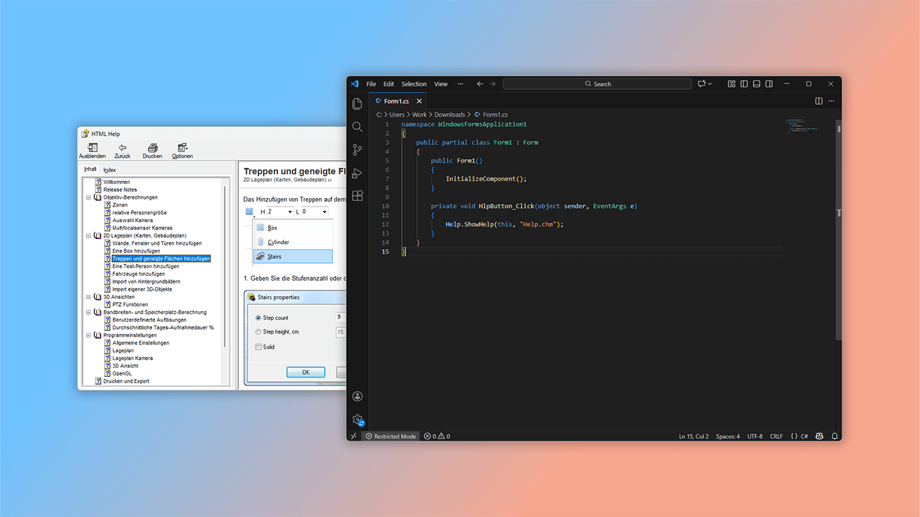 Map-Datei für die Benutzerdokumentation erstellen