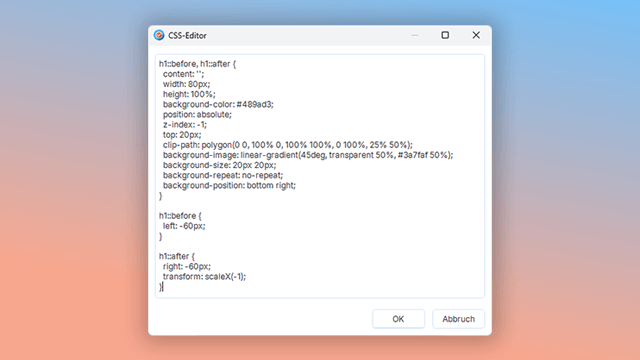 CSS-Stile in der Benutzerdokumentation