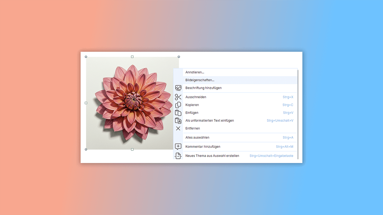Screenshots bearbeiten