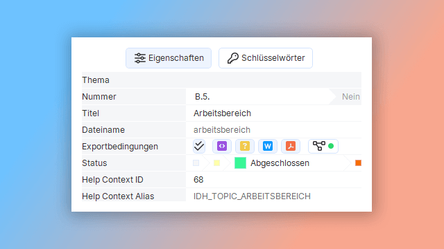 IDs in der kontextsensitiven Hilfe