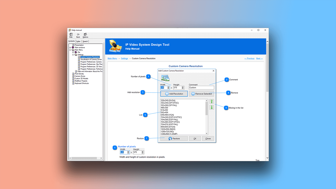 Beispiel einer Web-Version eines Benutzerhandbuchs